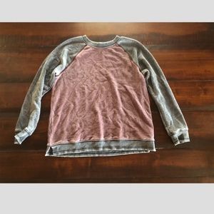 Contrast Raglan Sweatshirt